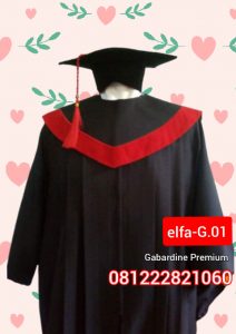 toga wisuda baju gabardine