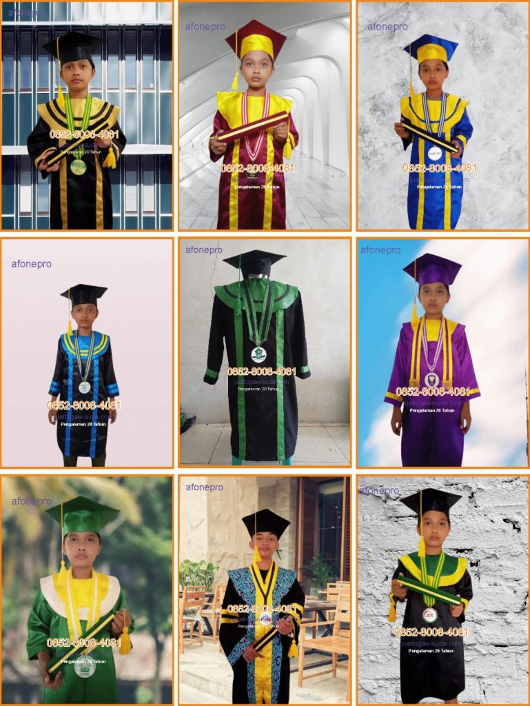 Paket Toga Wisuda Anak Lengkap Kalimantan