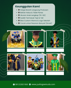 supplier toga wisuda sekolah skala besar