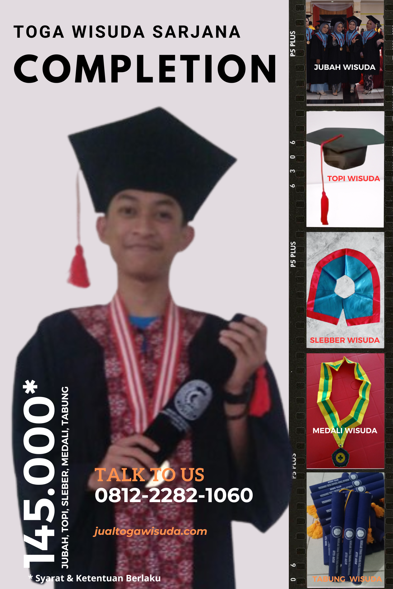 produsen langsung toga wisuda sarjana