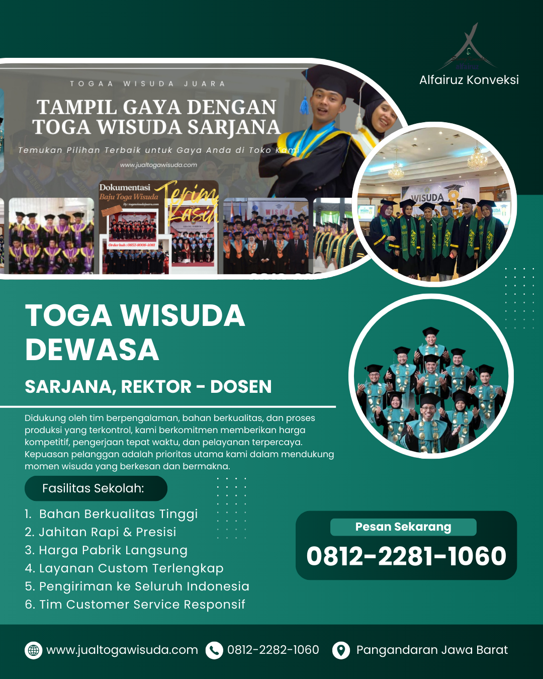harga toga wisuda sarjana di Banten