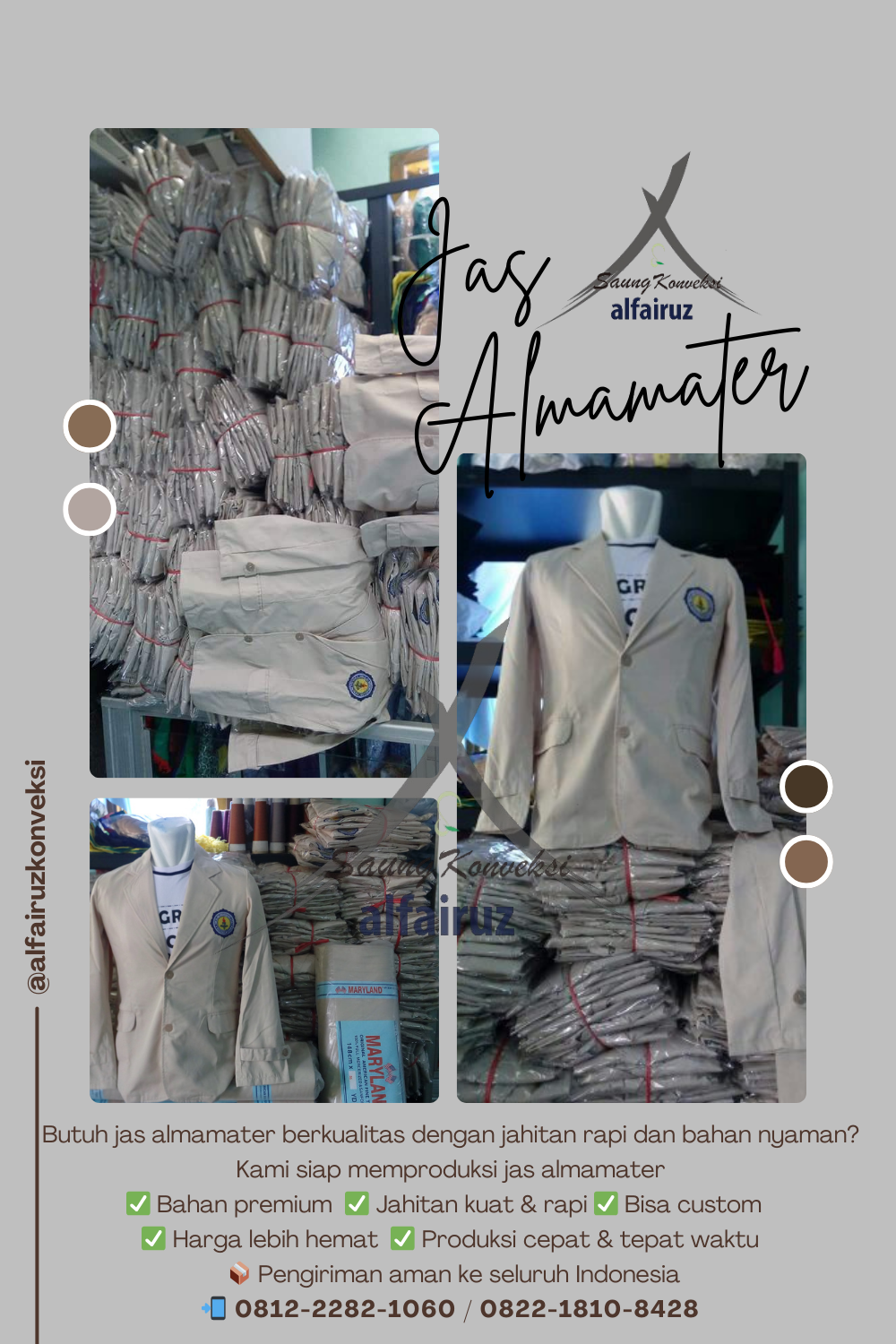 jasa pembuatan jas almamater sekolah Pekanbaru