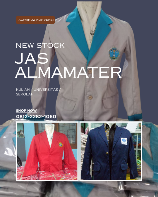 konveksi jas almamater sekolah Kota Depok custom